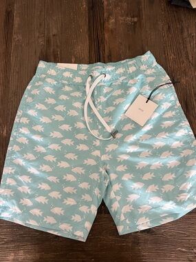Bathing suit Onia Charles 7” – Deep Sea Aqua Multi | Size S | NWT